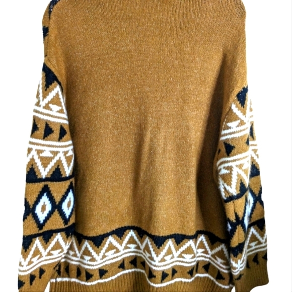 Trendy Plus Size Geometric-Print Button Front Cardigan..Size 1x - Picture 3 of 8